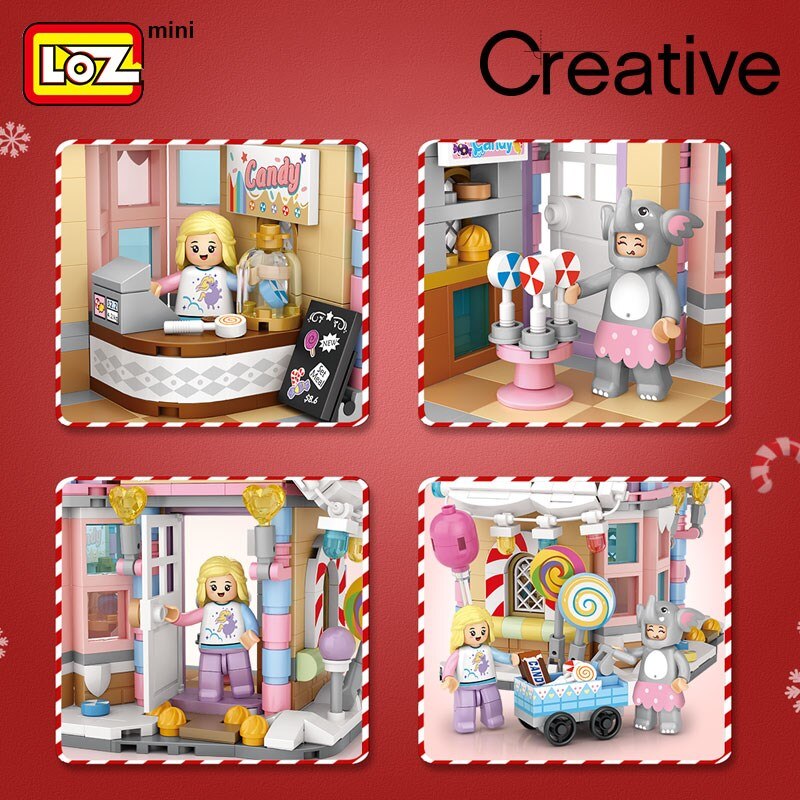 LOZ-Candy-House-Children-s-Building-Model-Decoration-Building-Blocks-Assembled-Toys-Puzzle-Boys-and-Girls-2