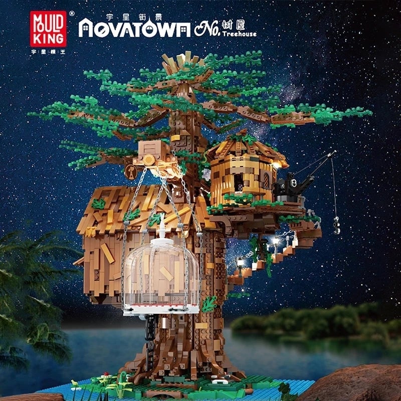 Mould-King-16033-Treehouse-with-Lights-3-958-Teile