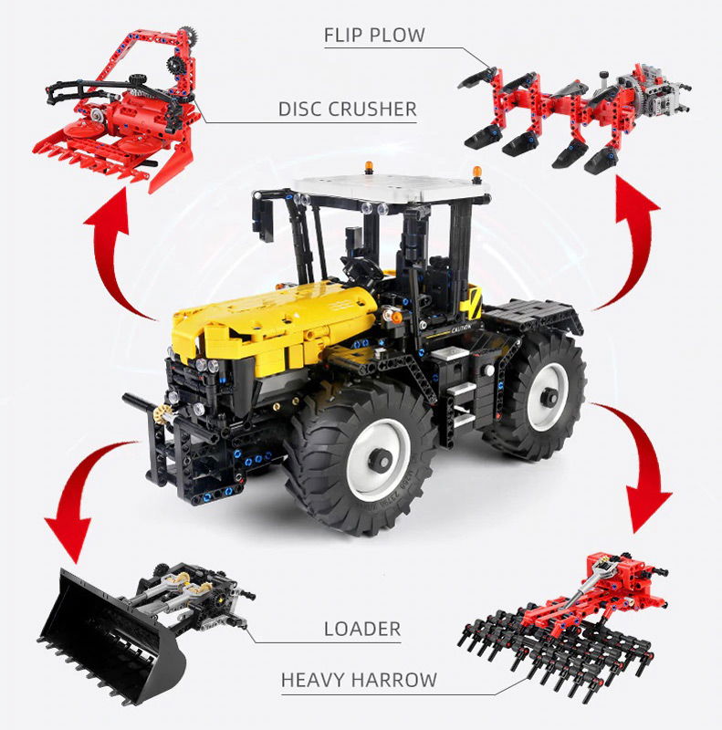 MOULD-KING-17019-Traktor-gelb-4in1-APP-7