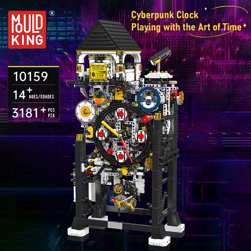Mould King 10159 - Cyberpunk Mechanische Uhr 