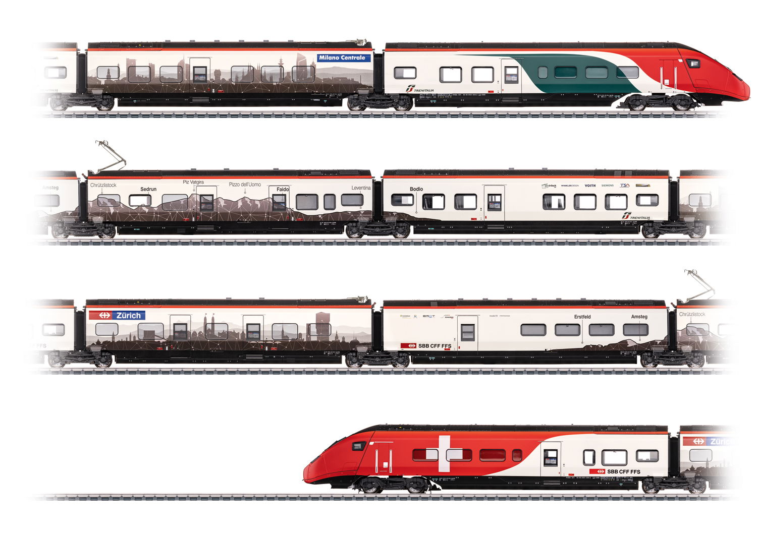 Märklin 39811 - Hochgeschwindigkeits-Triebzug RABe 501 Giruno