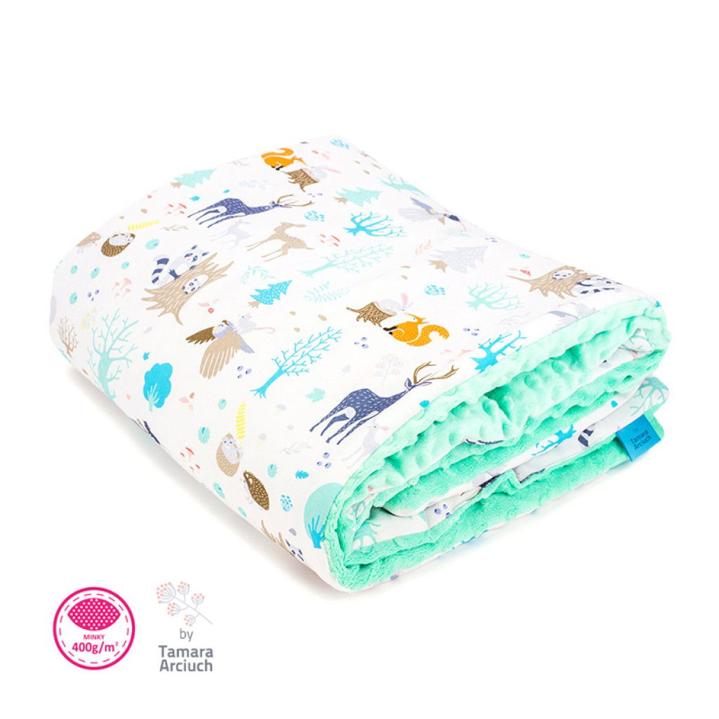 Kuscheldecke Waldtiere